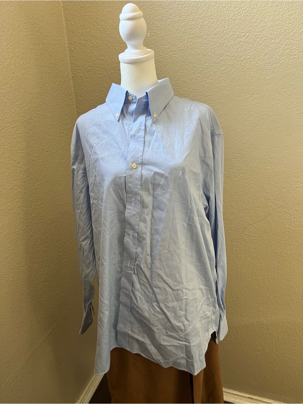 Ralph Lauren Light Blue Button-Down Dress Shirt XL